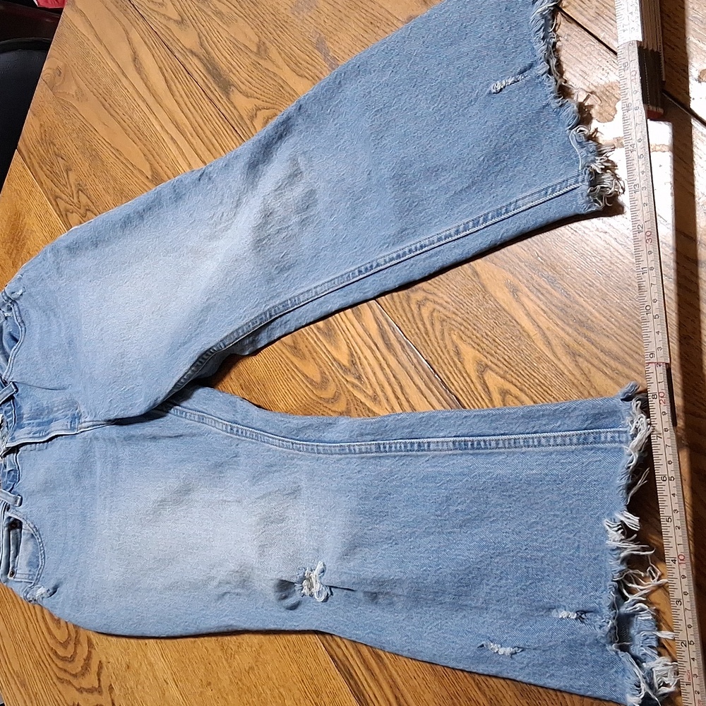 Abercrombie & Fitch Jeans Womens 27 / 4 BLUE KICK FLARE ULTRA HIGH RISE Preowned